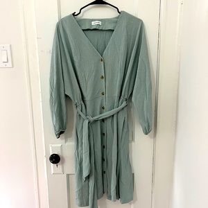 Sage Greenish/bluish Calvin Klein Dress - M